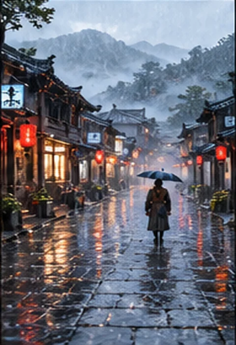 长安雨夜 · 艺术概念图(非真实剧照)