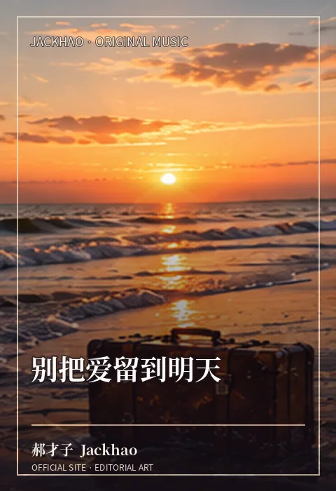 别把爱留到明天 · 郝才子 Jackhao 作品配图