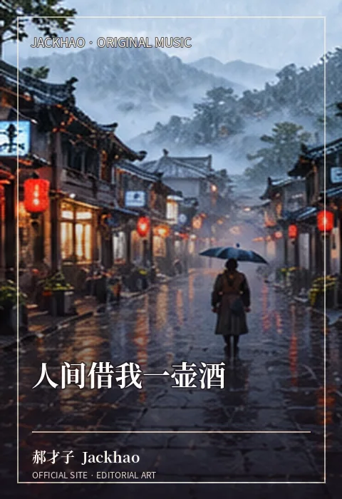 人间借我一壶酒 · 郝才子 Jackhao 作品配图