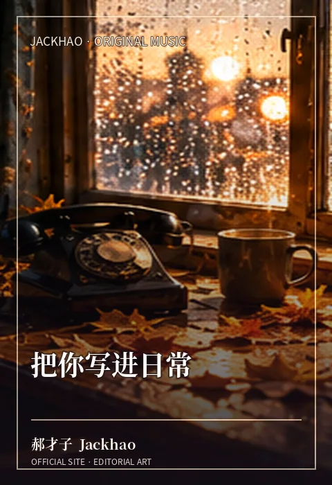 把你写进日常 · 郝才子 Jackhao 作品配图
